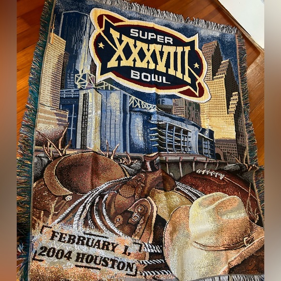 Houston Texas , Super-bowl NFL throw blanket! Amazing colors and condition! 🏈 - Picture 5 of 7